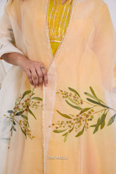 Sufi off White Organza Silk Dupatta